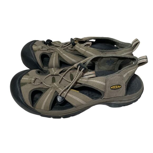 Keen Grey Velcro Outdoor Athletic Sandals - Picture 1 of 7